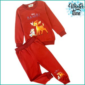 Bambi Winter Girls Training Suit - Brown