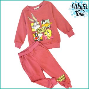 Looney Tunes Winter Girls Training Suit - Pink