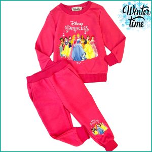 Disney Princess Winter Girls Training Suit - Hot Pink
