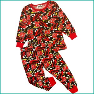 Cars 95 Boys Cotton Pajama Set - Red