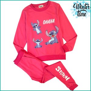 Stitch Winter Ladies Training Set - Hot Pink