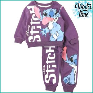 Stitch Winter Girls Training Suit - Dark Purple