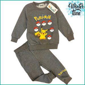 Pokémon Winter Boys Training Suit - Dark Grey