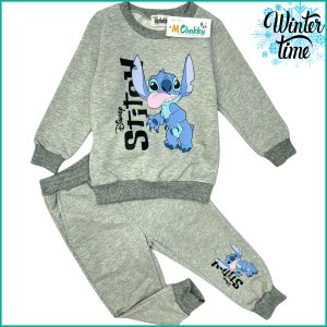 Disney Stitch Winter Girls Training Suit - Grey