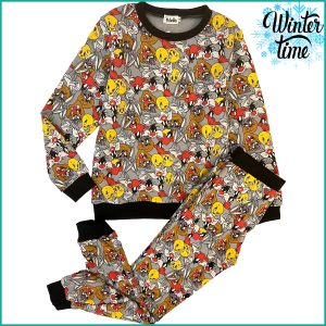Looney Tunes Ladies Winter Pajama Set - Multicolor