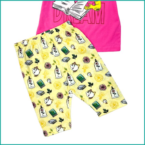 Dream Princess Girls Shorts Set - Pink - Image 3