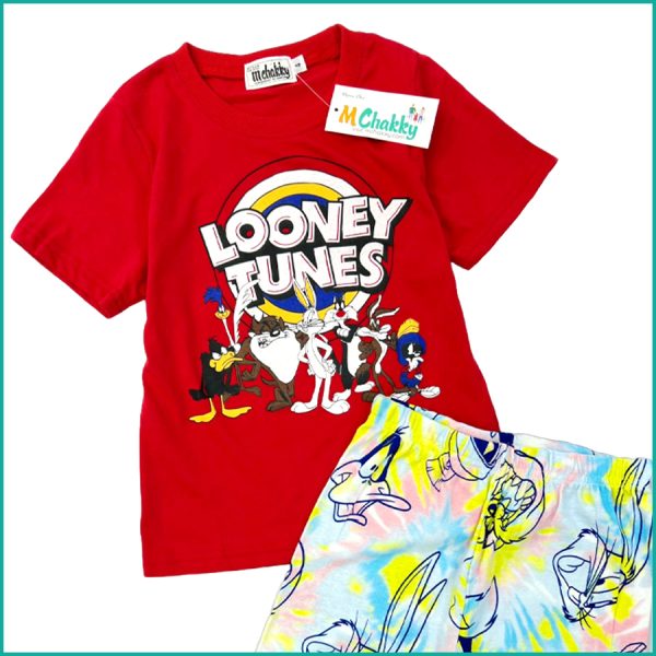 Looney Tunes Girls Shorts Set - Red - Image 2