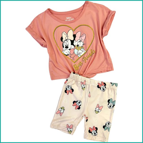 Mickey Best Friends Girls Shorts Set - Pink