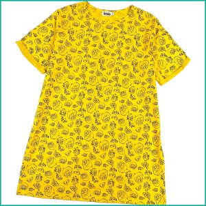 Lion King Ladies Cotton Dress - Yellow