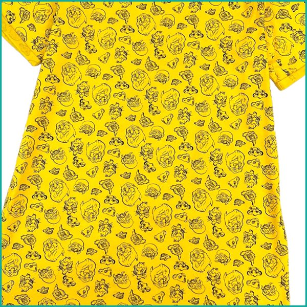 Lion King Ladies Cotton Dress - Yellow - Image 2