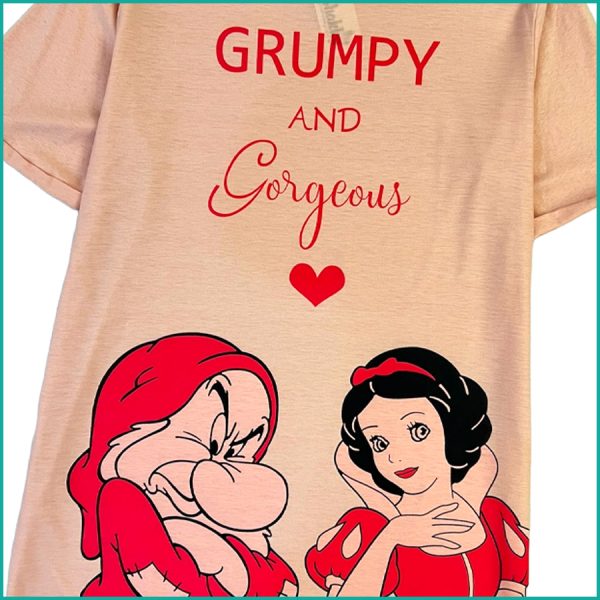 Grumpy and Gorgeous Ladies Cotton Dress - Pink - Image 2