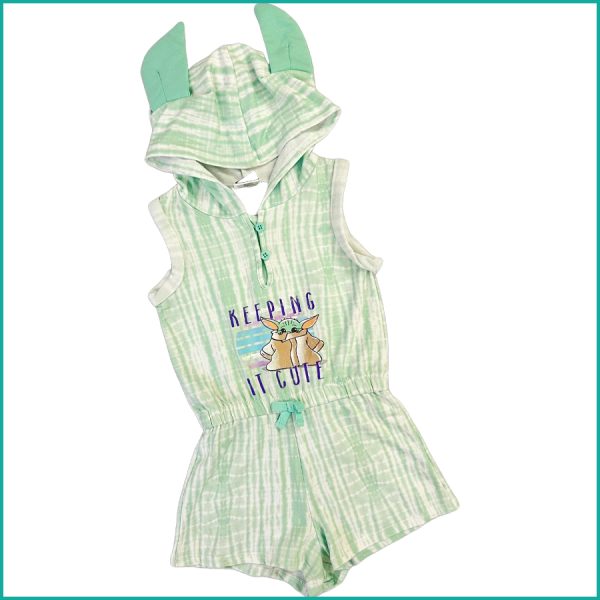 Keeping Cute Girls Overall Set - Green