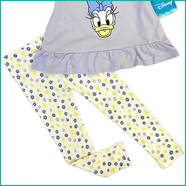 Daisy Infant Girls Leggings Set - Purple - Image 3