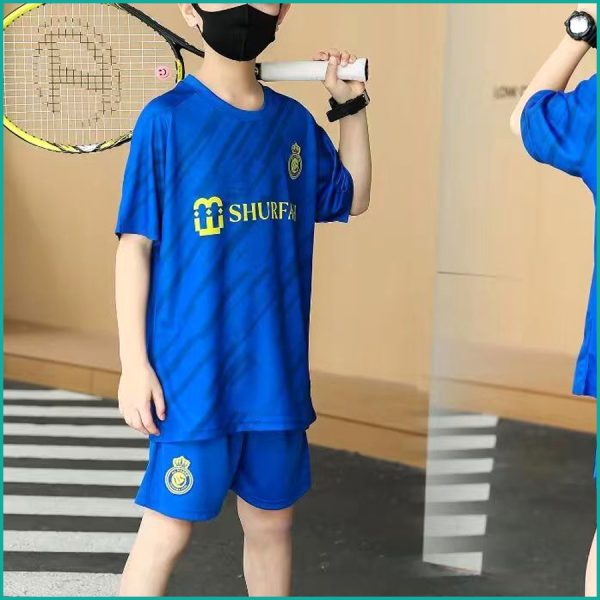 Ronaldo 7 Shurfah Kids Football Dress - Blue - Image 2