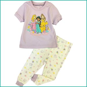 Princess Infant Girls Pajama Set - Purple