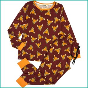 Disney Bambi Ladies Cotton Pajama Set - Brown