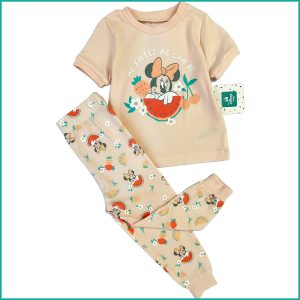 Mickey Watermelon Infant Girls Pajama Set - Pink