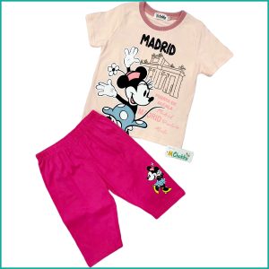 Minnie Madrid Girls Shorts Set - Pink