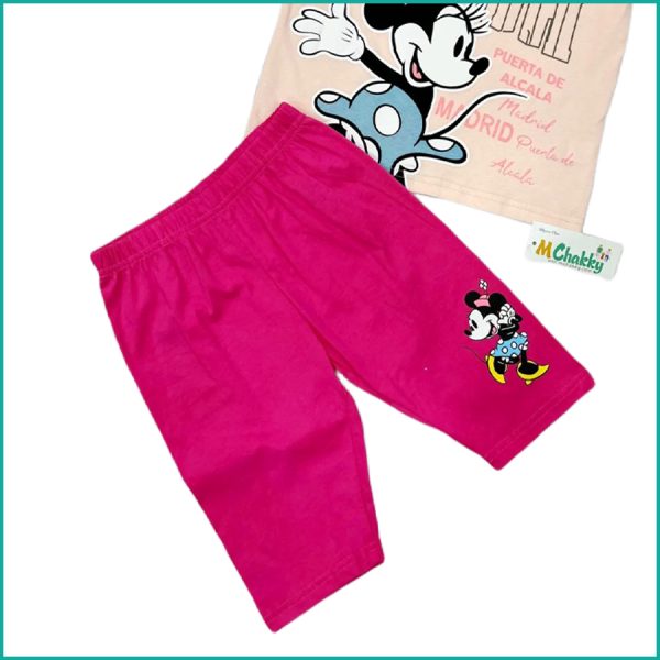 Minnie Madrid Girls Shorts Set - Pink - Image 3