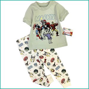 Marvel Infant Boys Pajama Set - Grey