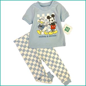 Mickey & Donald Infant Boys Pajama Set - Grey