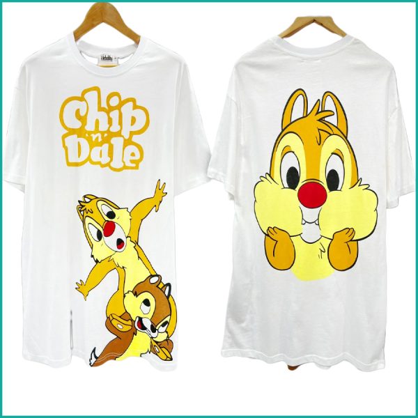 Chip n Dale Ladies Dress - White
