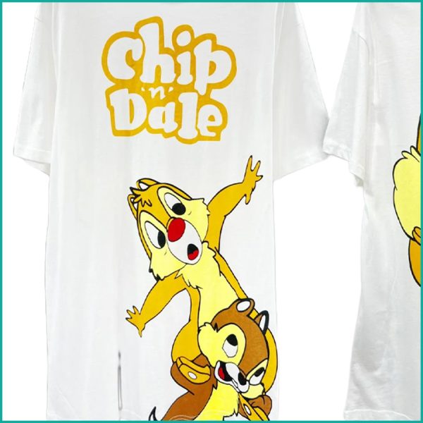 Chip n Dale Ladies Dress - White - Image 2