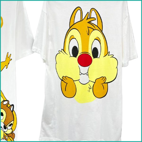 Chip n Dale Ladies Dress - White - Image 3