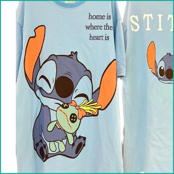 Stitch Playing Ladies Dress - Blue - Image 2