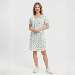 Stitch Ladies Cotton Dress - Green
