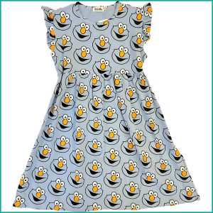 Monster Ladies Cotton Dress - Grey