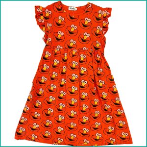 Monster Ladies Cotton Dress - Red