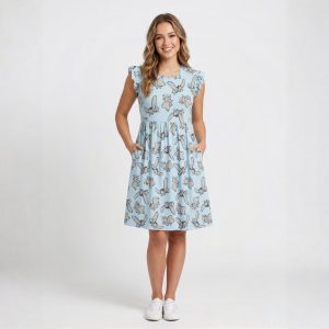 Disney Dumbo Ladies Cotton Dress - Blue