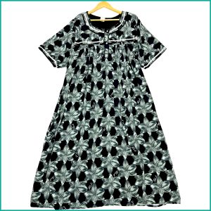 Leaves Ladies Nafnuf with Lace - Black