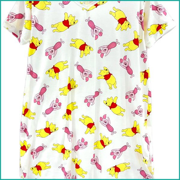 Happy Winnie Ladies Cotton Dress - White - Image 2