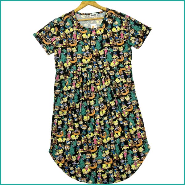 Rugrats Ladies Round Cut Dress - Multicolor