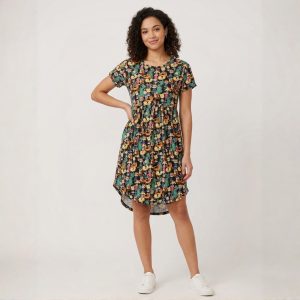 Rugrats Ladies Round Cut Dress - Multicolor