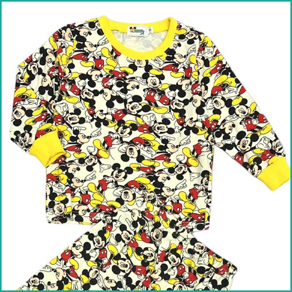 Tiny Mickey Boys Full Sleeves Pajama Set - Multicolor - Image 2