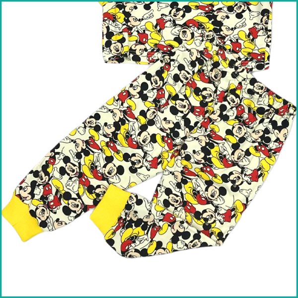 Tiny Mickey Boys Full Sleeves Pajama Set - Multicolor - Image 3