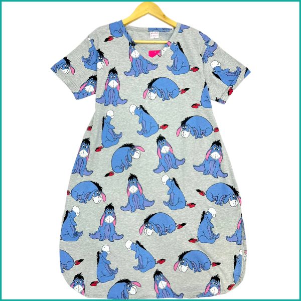 Sad Eeyore Ladies Dress - Grey
