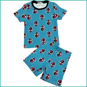 Spiderman Mask Boys Shorts Set - Blue