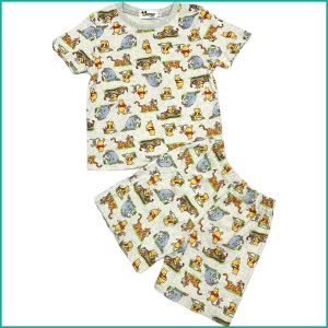 Winnie the Pooh Boys Shorts Set - Cream