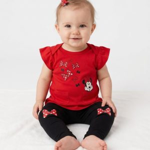 Minnie Mouse Infant Girls 3 Pcs Set - Red