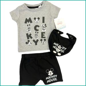 Happy Mickey Infant Boys Shorts Set - Black