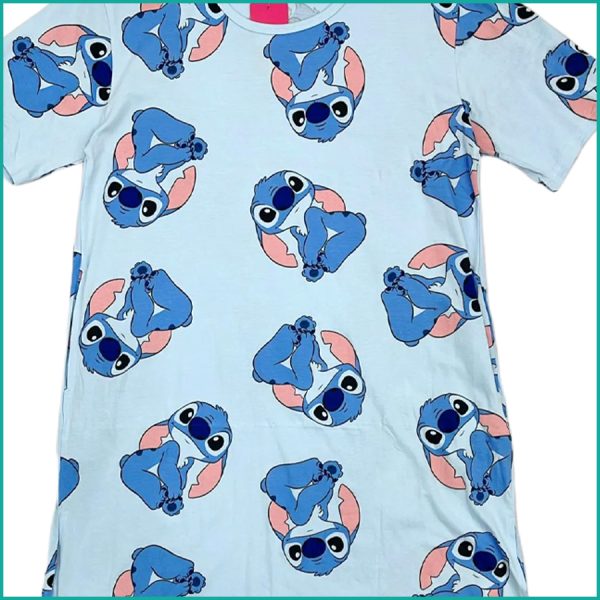 Stitch Ladies Dress - Sky Blue - Image 2