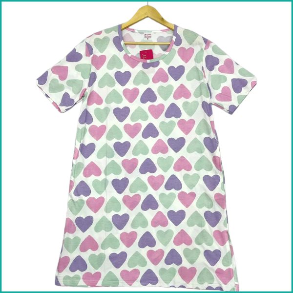 Love Heart Ladies Dress - White