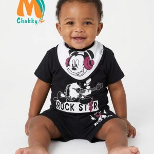 Rock Star Infant Boys Shorts Set - Black