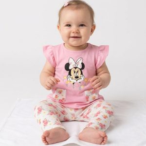 Cute Minnie Infant Girls 3 Pcs Set - Pink
