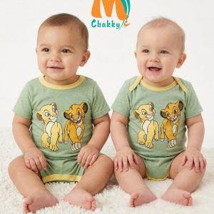 Lion King Infant Overall 2 Pcs Set - Green