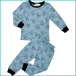 Disney Dumbo Boys Full Sleeves Pajama Set - Blue